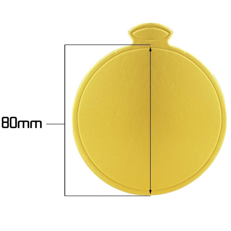 UPlama 200PCS Round Mini Cake Boards, Gold Circle Base Paper Cupcake Dessert Displays Tray Decorating Cakes Pastries Party Wedding Birthday Catering & Restaurant Bakeware - Image 2